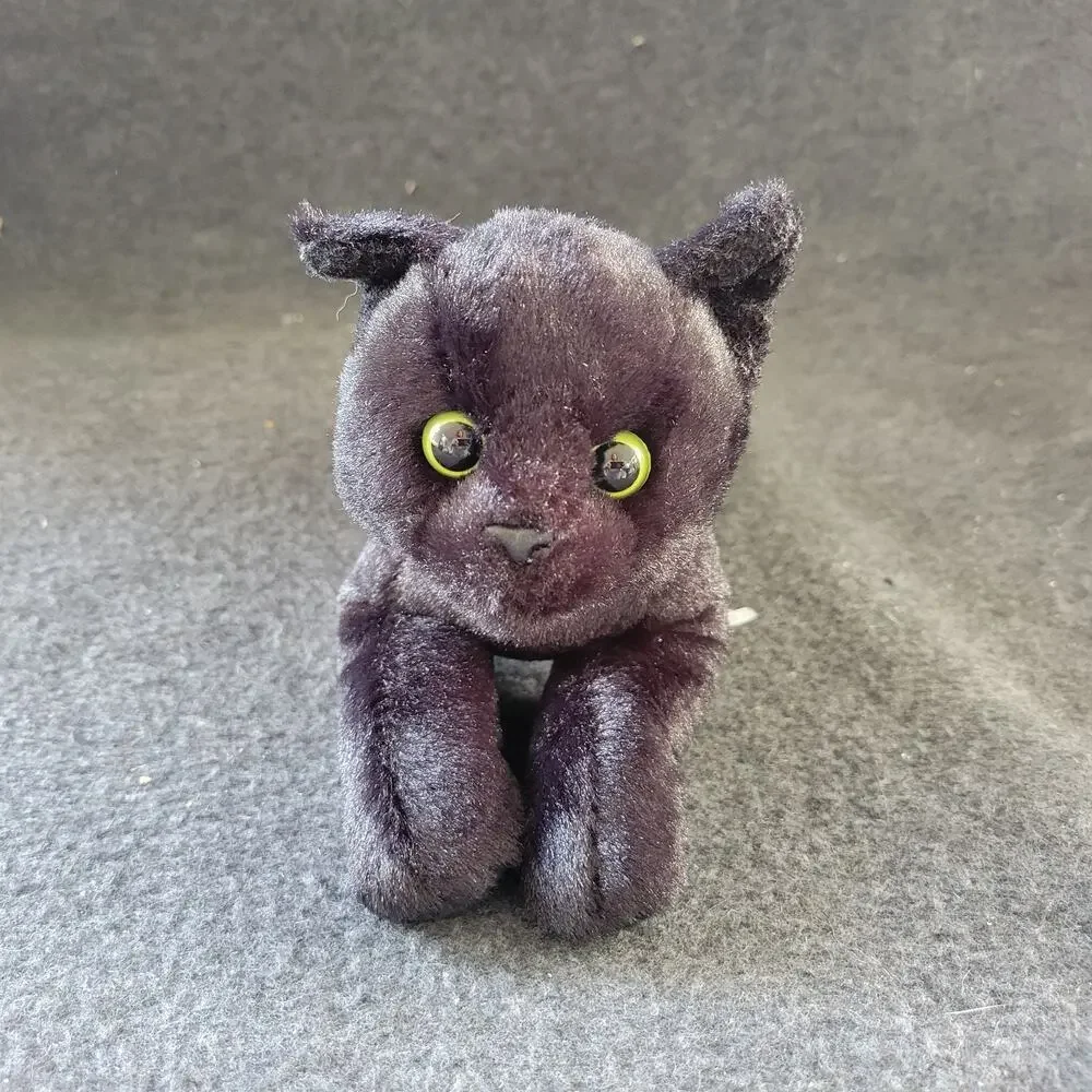 The Bearington Collection Black Cat Stuffed Animal Plush‎ Kitty 14 Inches EUC
